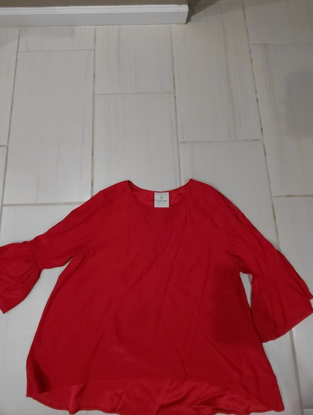LaRoque Original Red Bell-Sleeve Blouse ❤️